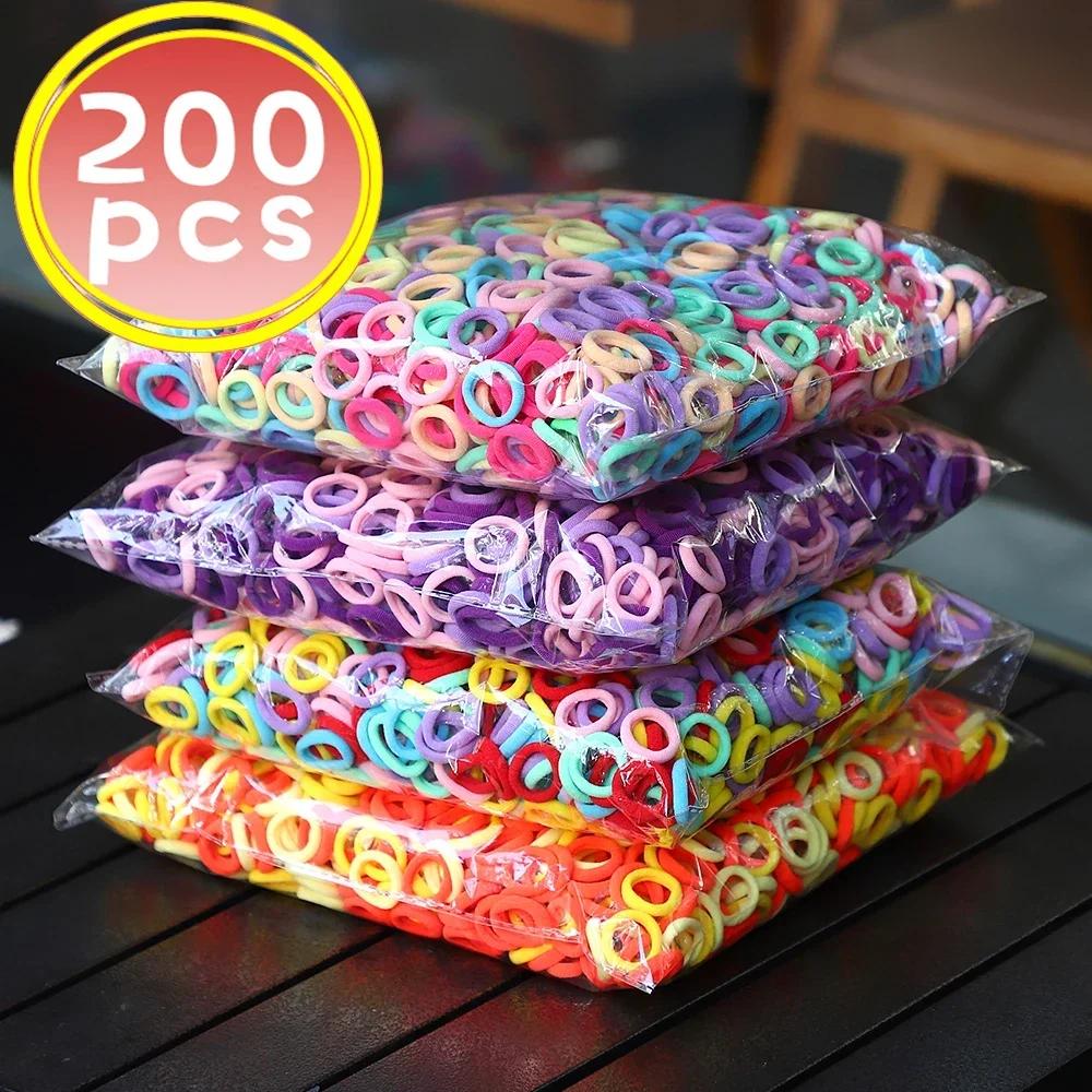 100/200pcs   äο Ϸ ź       HairTie   Scrunchie  ׼